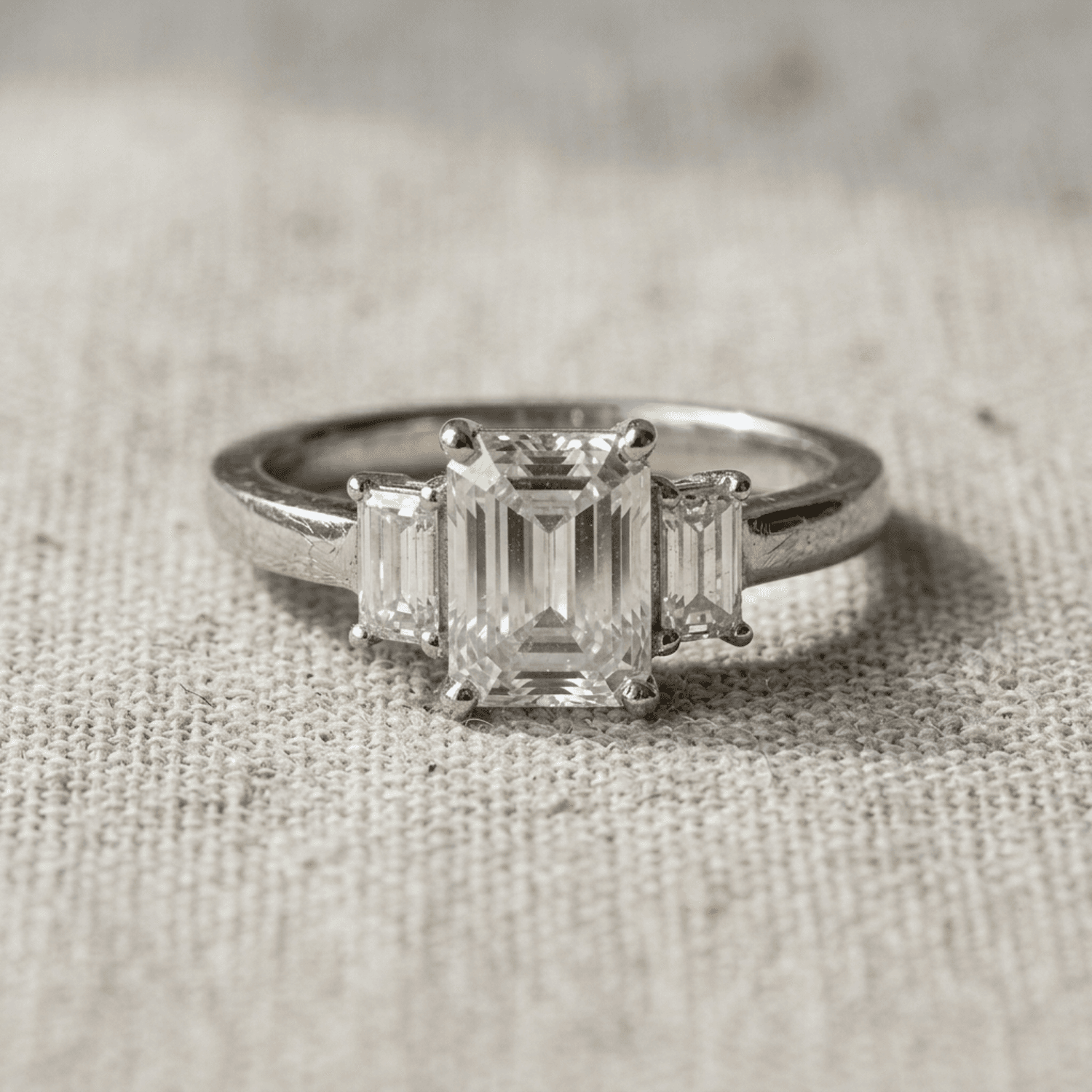 Before retouch — diamond ring